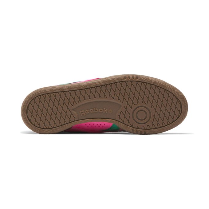 Reebok Women’s Club C Grounds UK Atomic Pink/Upgrade Green/Gum Sneakers 100229526
