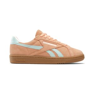 Baskets Reebok Club C Grounds UK pour femmes, coloris Sunkissed Orange/Glitch Aqua/Chalk, référence 100220815