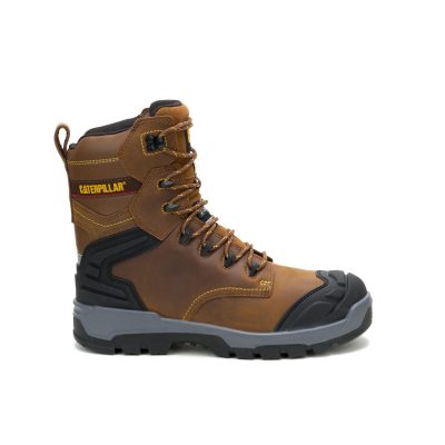 Caterpillar Men's Striver XL TX 8" Composite Toe Work Boot Honey P727032