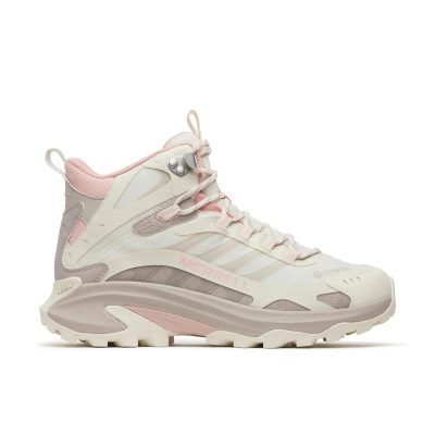 Bottes de randonnée Merrell Moab Speed 2 Mid GTX pour femmes, rose marbré J00003463