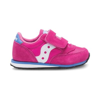 Baskets Saucony Baby Jazz magenta à scratch SL159643