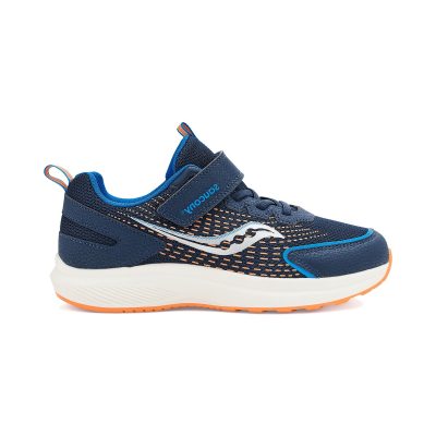 Chaussures de course Saucony Cohesion FST pour enfants (large) bleu marine/royal SY126100