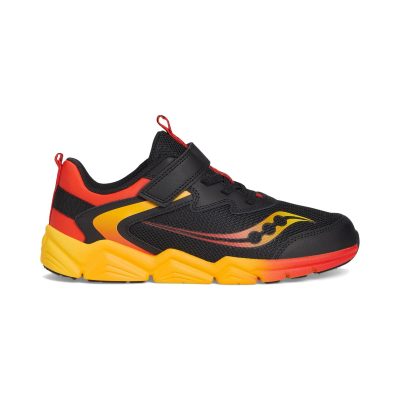 Baskets Saucony Flash LE Noir/Rouge pour enfants (SYF25JJ1)