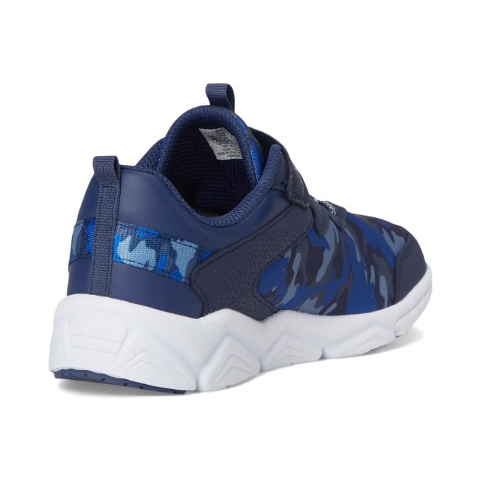 Saucony Big Kids Flash LE Navy/Lime Sneakers SYF25JJ2