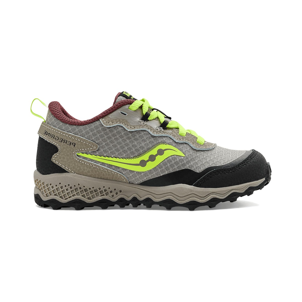 Chaussures de trail Saucony Peregrine KDZ Shield pour enfants (large) sable/noir SY126G01