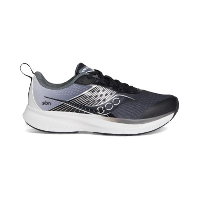 Chaussures de course Saucony Ride KDZ noires et blanches pour enfants (SK268000)