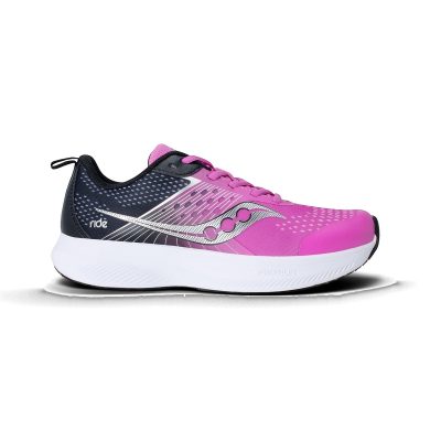 Chaussures de course Saucony Ride KDZ pour enfants (fuchsia/noir) SY126C02