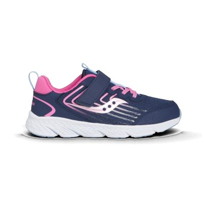 Baskets Saucony Wind 3.0 A/C pour enfants (bleu marine/rose) SYF25HH2