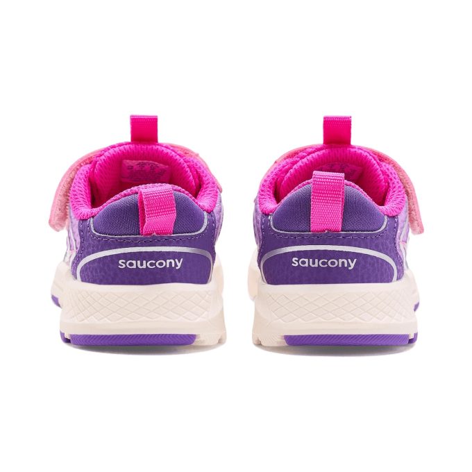 Saucony Toddlers Wind 3.0 Jr A/C Pink/Purple Sneakers SL126A02