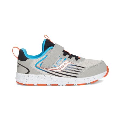 Baskets Saucony Wind 3.0 Jr pour tout-petits, noires et grises, SYF25HH7