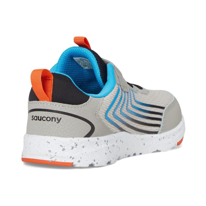 Baskets Saucony Wind 3.0 Jr pour tout-petits, noires et grises, SYF25HH7