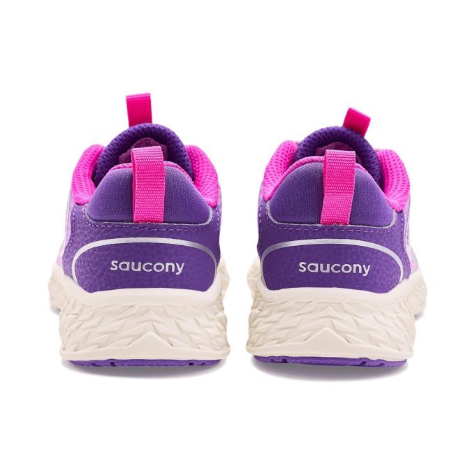 Saucony Big Kids Wind 3.0 Pink/Purple Sneakers SY126H05