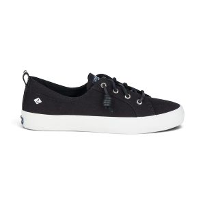 Sperry Women's Crest Vibe Linen Black Sneakers STS99251