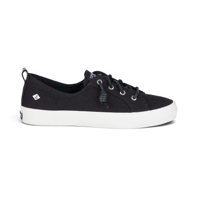 Sperry Women's Crest Vibe Linen Black Sneakers STS99251