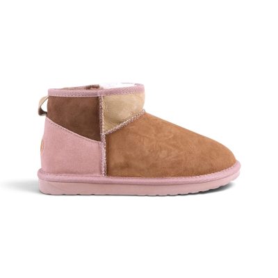 Bottes Stinger Micro Patchwork pour femmes d'Emu Australia, couleur châtaigne, W13185.CHES