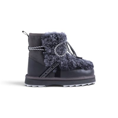 Emu Australia Women's Blurred Teddy Charcoal Boots W13196.CHAR