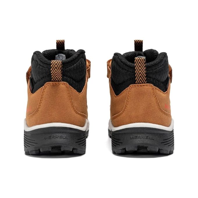Merrell Little Kids Snova Mid Jr Tan/Black Boots MF25EE13 - Image 4