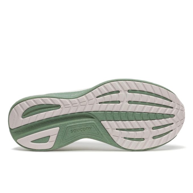 Saucony Men's Ride 18 White/Olivine Running Shoes S21000-138 - Image 4