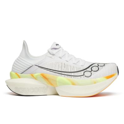 Saucony Unisex Endorphin Elite 2 White/Peel Running Shoes S30994-130