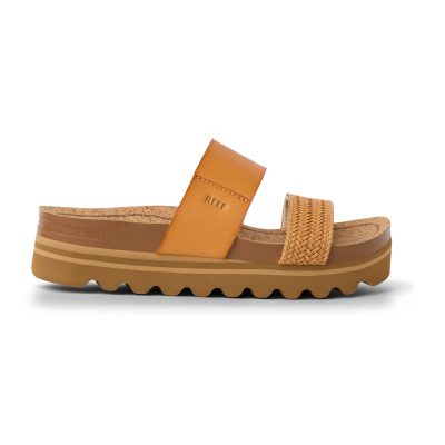 Reef Women's Cushion Vista Hi Natural Braid Platform Sandals CI9863