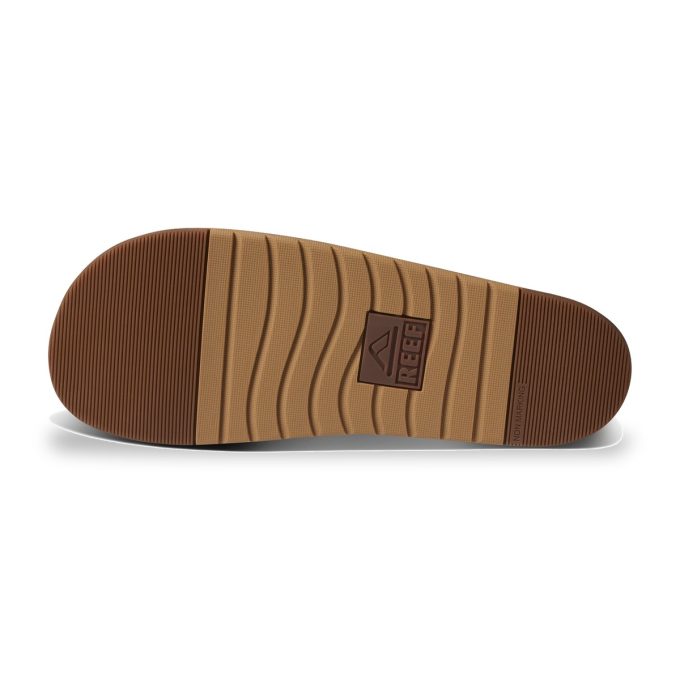 Reef Men's Ojai Two Bar Tan Leather Slides CJ3706 - Image 4