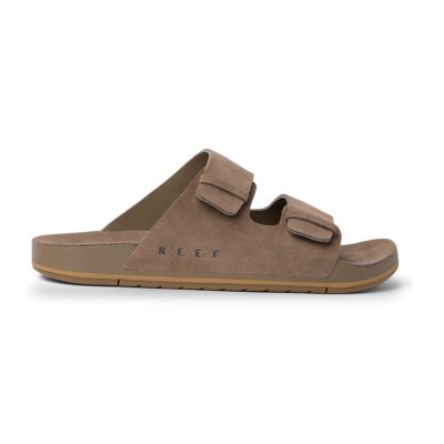 Reef Men's Ojai Two Bar Fossil Leather Slides CJ5262