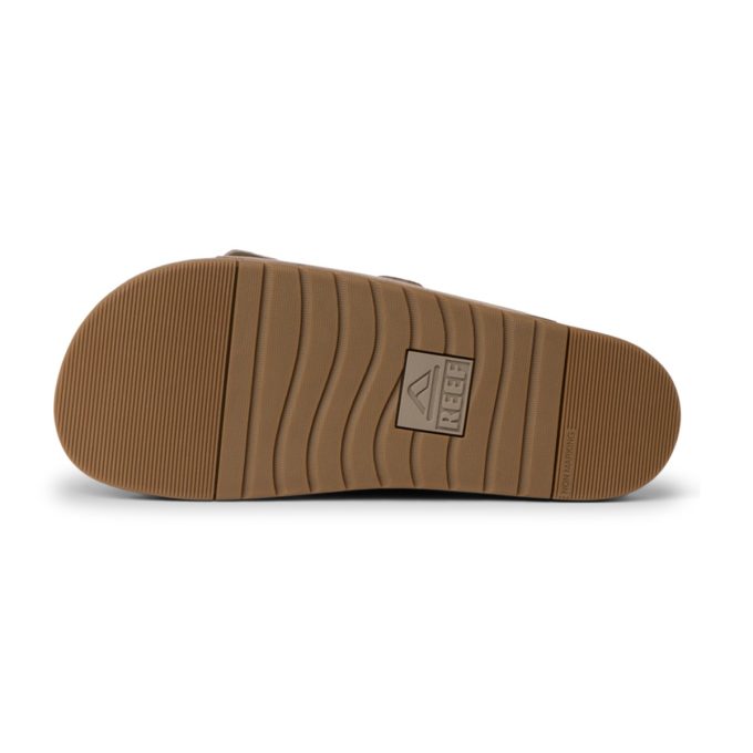 Reef Men's Ojai Two Bar Fossil Leather Slides CJ5262 - Image 4