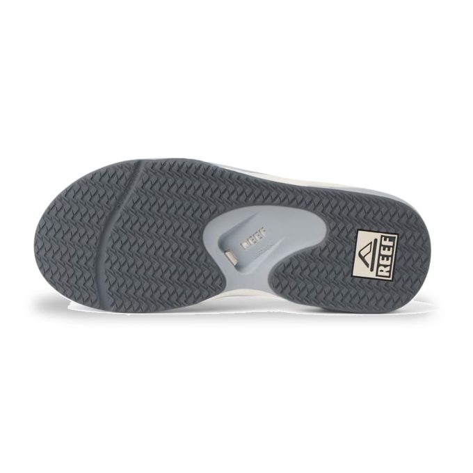 Reef Men's Fanning Light Grey/Grey/Blue Slides CJ9044 - Image 4