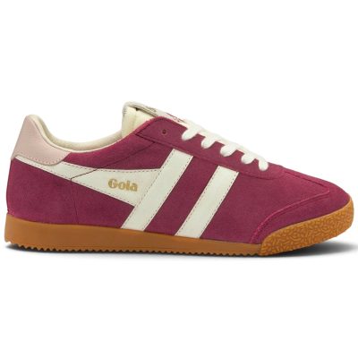 Baskets Gola Elan pour femmes, couleur cerise/blanc cassé/rose craie CLB538DK