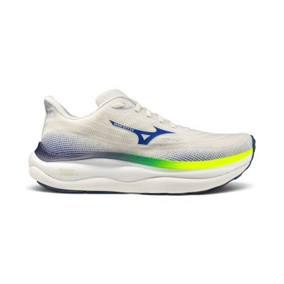 Mizuno Men's Wave Sky 9 Snow White/Surf the Web Running Shoes 411533.0D5E