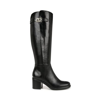 Naturalizer Fannie Black Leather Knee High Boots J2380L2201