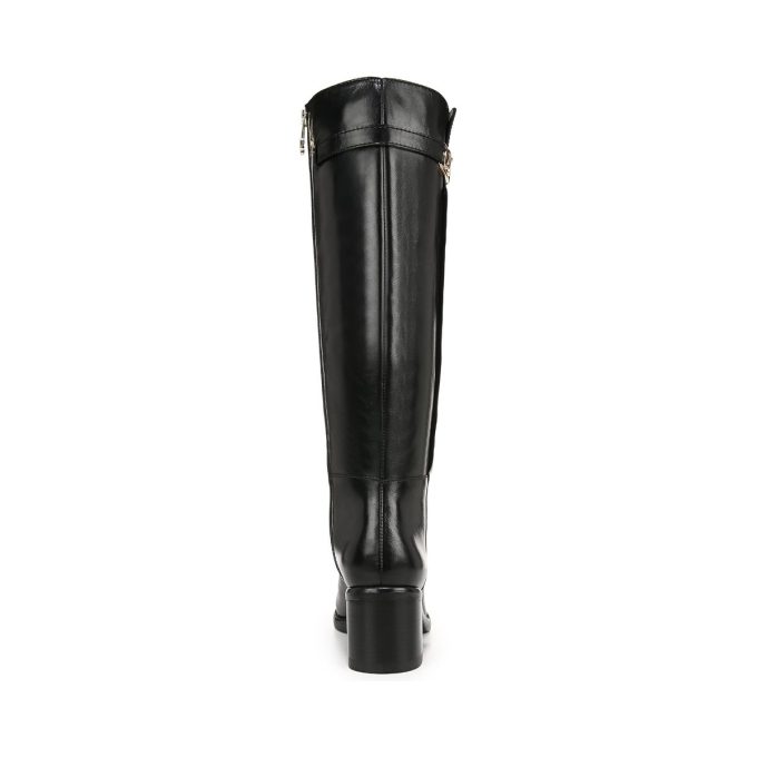 Naturalizer Fannie Black Leather Knee High Boots J2380L2201